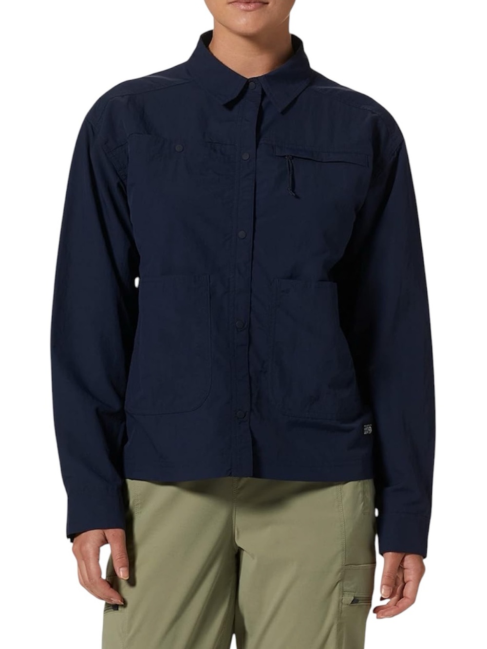 Mountain Hardwear Women's Stryder LS Shirt Sz XL Navy